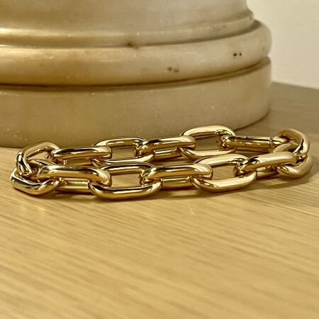 Bracelet Toutânkhamon en or jaune de 25,40 grammes