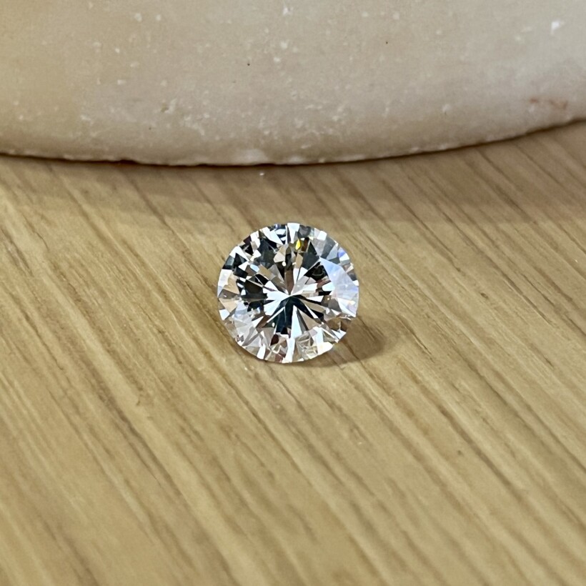 Diamant moderne de 3,07 carats blanc exceptionnel E SI1