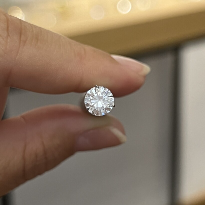 Diamant moderne de 1,01 carat blanc exceptionnel E SI1