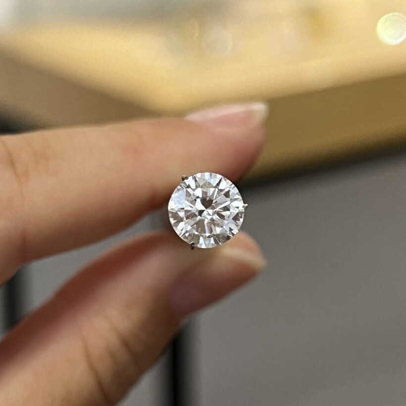 Diamant moderne de 1,59 carat blanc exceptionnel D SI1