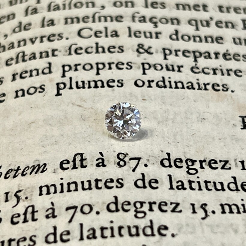 Diamant moderne de 1,09 carat blanc exceptionnel E SI1