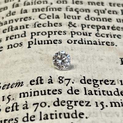 Diamant moderne de 1,09 carat blanc G SI1