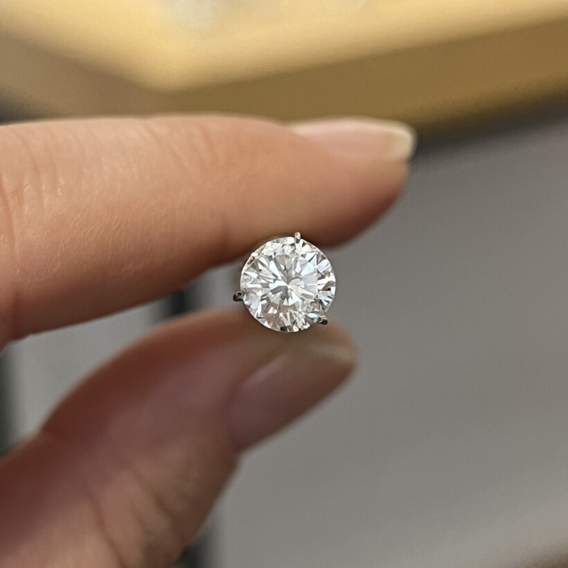 Diamant moderne de 1,09 carat blanc exceptionnel E SI1