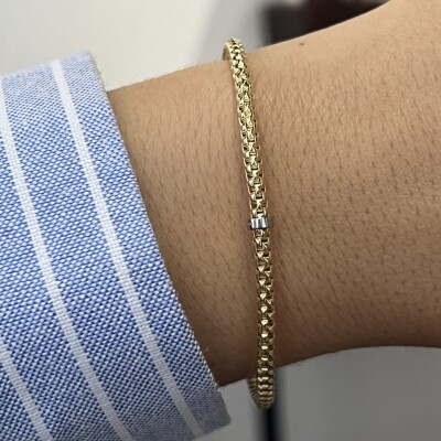 Bracelet Mix-me en or jaune et or blanc