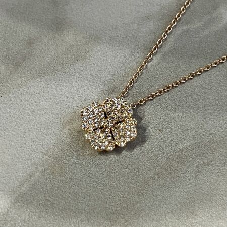 Collier Capucine en or rose et diamants