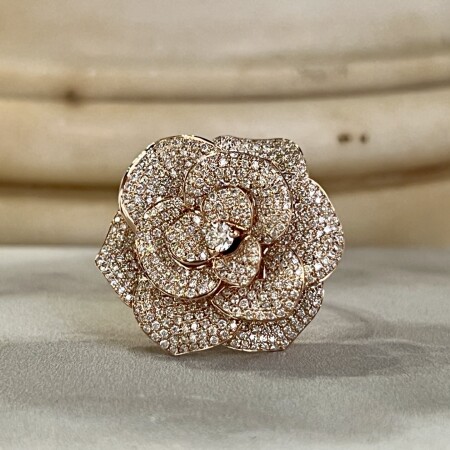 Bague Garden en or rose et diamants