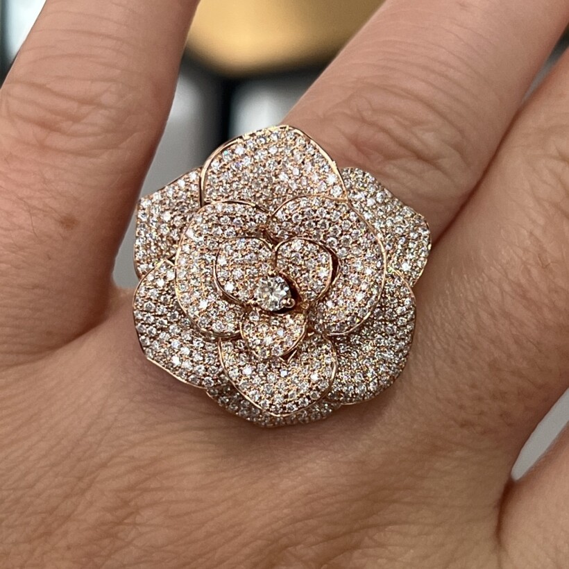 Bague Garden en or rose et diamants