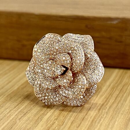 Bague Garden en or rose et diamants