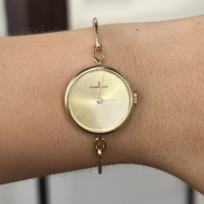 Montre bracelet Richards Zeger en or jaune de 10 grammes vers 1973