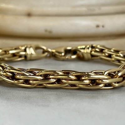 Bracelet en or jaune de 16,6 grammes