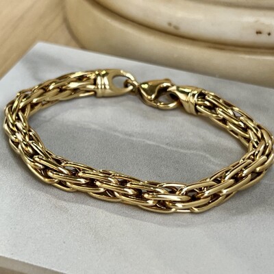 Bracelet en or jaune de 16,6 grammes
