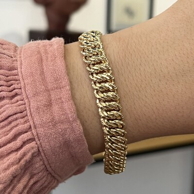 Bracelet en or jaune de 17,75 grammes