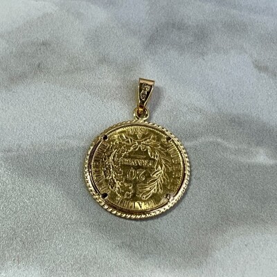 Médaille 20 francs en or jaune pour 8,31 grammes