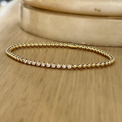 Bracelet Mix Me en or jaune et diamants