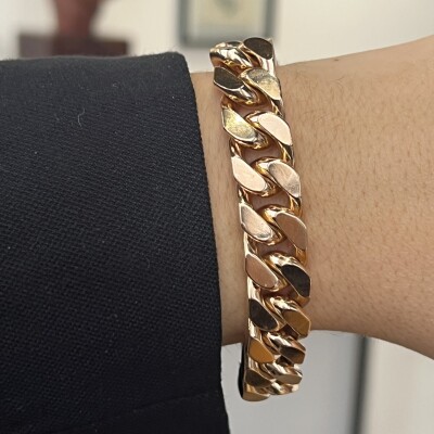 Bracelet en or rose de 112 grammes