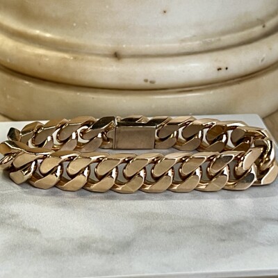 Bracelet en or rose de 112 grammes