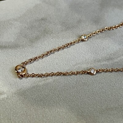 Collier Mini Diams en or blanc, saphirs et diamants