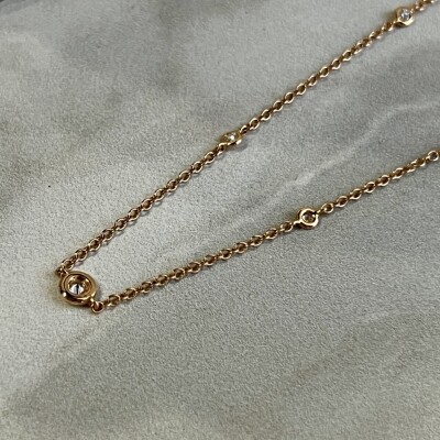 Sautoir Mini Diams en or rose et diamants