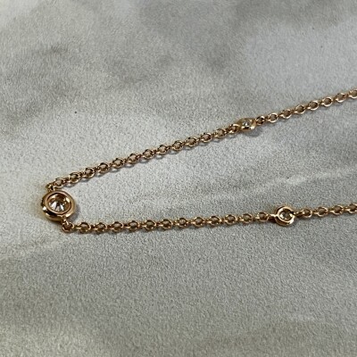 Sautoir Mini Diams en or rose et diamants