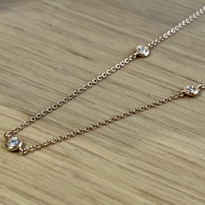 Sautoir Mini Diams en or rose et diamants