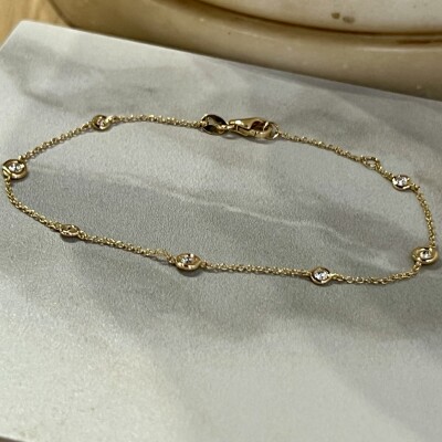 Bracelet Mini Diams en or jaune et diamants