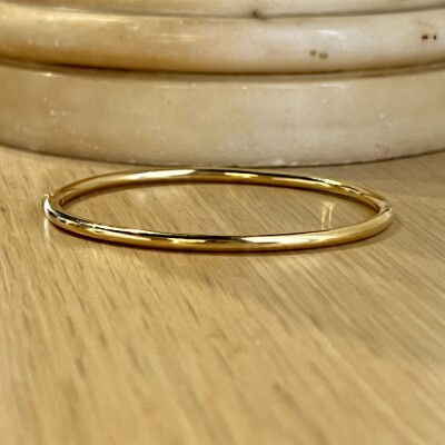 Bracelet Jonc ovale en or jaune de 8,32 grammes