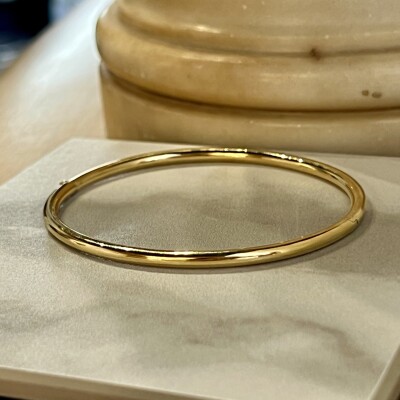 Bracelet Jonc ovale en or jaune de 8,32 grammes