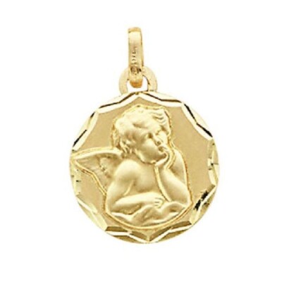 Médaille ange or jaune