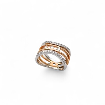 Bague Declérieux deux ors et Diamants