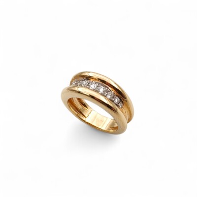 Bague Waskoll or jaune et Diamants