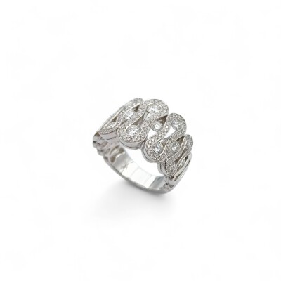 Bague Waskoll or blanc et Diamants
