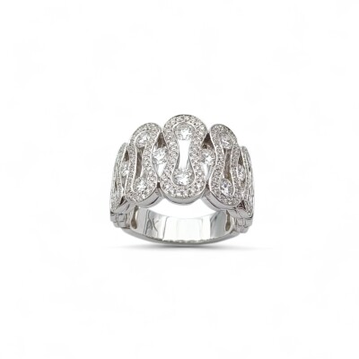 Bague Waskoll or blanc et Diamants