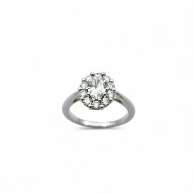 Bague Waskoll or blanc et Diamants