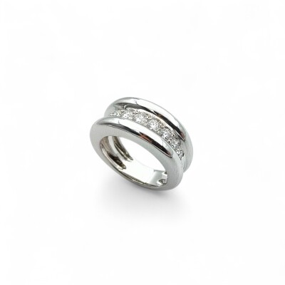 Bague Waskoll or blanc et Diamants