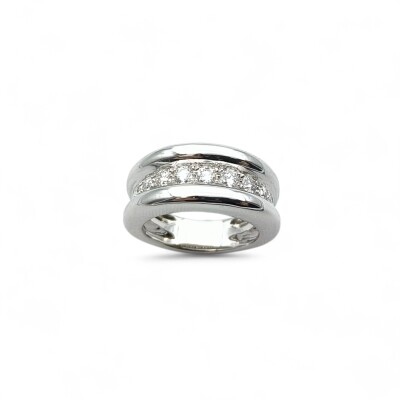 Bague Waskoll or blanc et Diamants