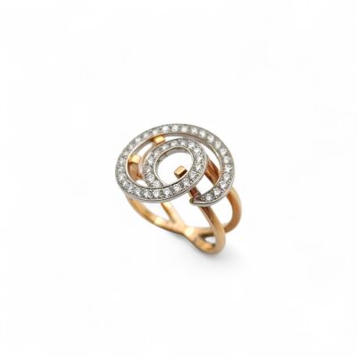 Bague deux ors et Diamants