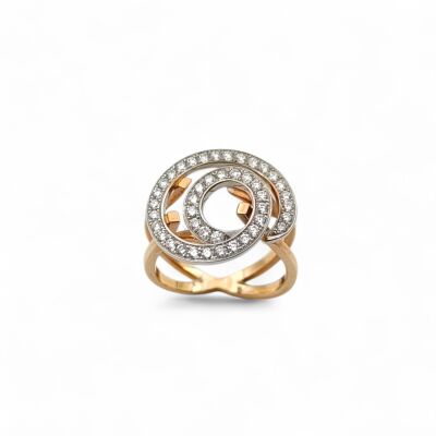 Bague deux ors et Diamants
