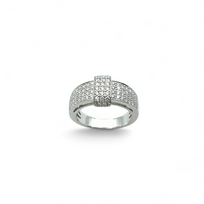 Bague or blanc et Diamants