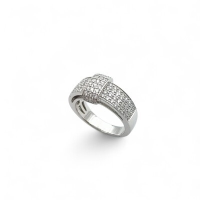 Bague or blanc et Diamants
