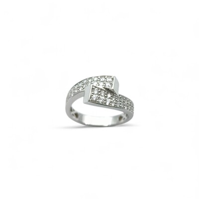Bague or blanc et Diamants