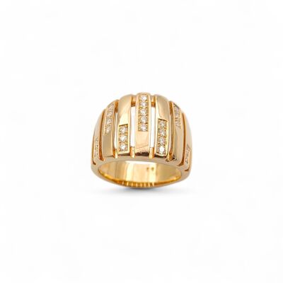 Bague or jaune et Diamants