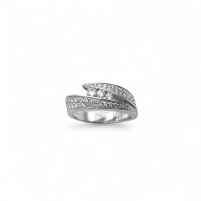 Bague GAREL Neïma en or blanc et diamants de 0.21ct