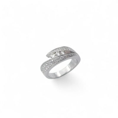 Bague GAREL Neïma en or blanc et diamants de 0.21ct