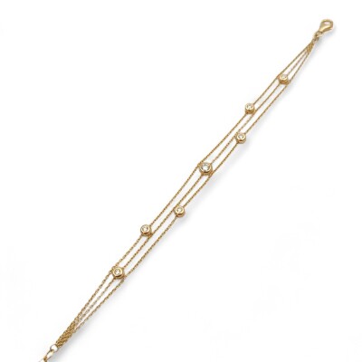 Bracelet Garel or jaune Diamants