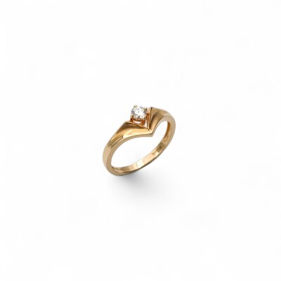 Bague Garel or jaune Diamant