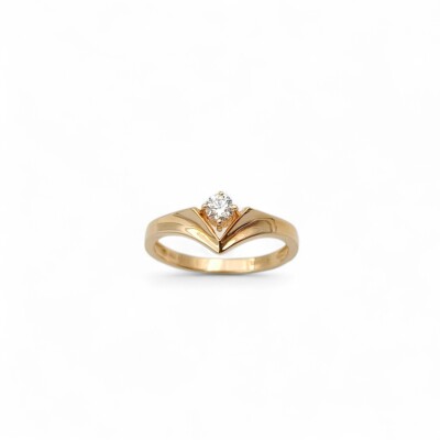 Bague Garel or jaune Diamant