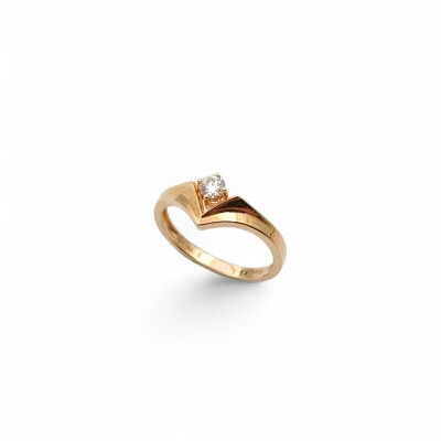 Bague Garel or jaune Diamant