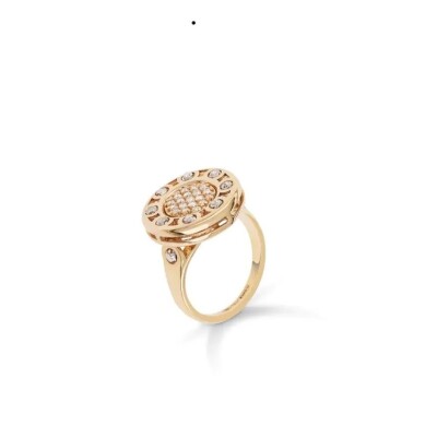 BAGUE SENZA TEMPO OR JAUNE & DIAMANTS