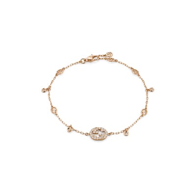 Bracelet en diamant Gucci Interlocking