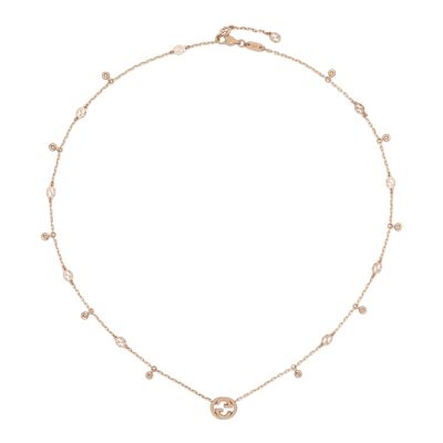 Collier en diamant Gucci Interlocking